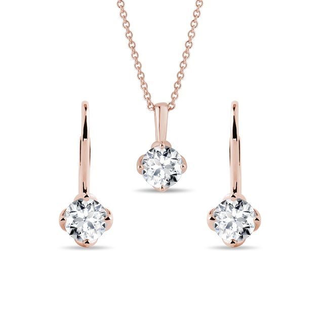 SCHMUCKSET MIT LABORDIAMANTEN IN ROSÉGOLD - SCHMUCK SETS DIAMANT - SCHMUCK