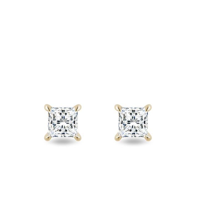 OHRSTECKER MIT LABOR-DIAMANTEN IN GELBGOLD - OHRSTECKER DIAMANT - OHRRINGE