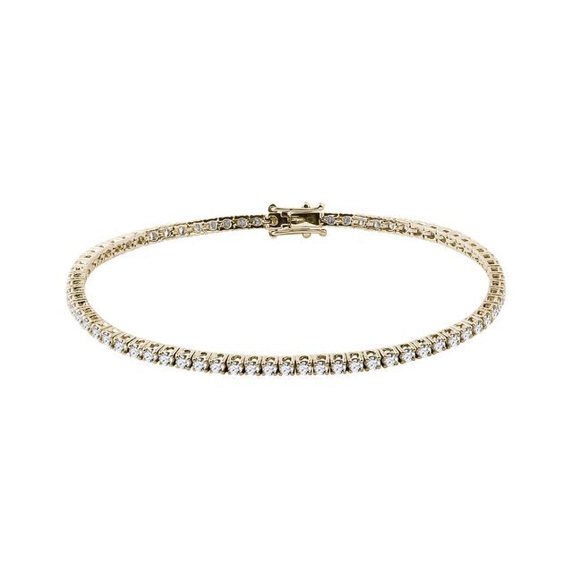 TENNISARMBAND MIT DIAMANTEN IN GELBGOLD - TENNISARMBÄNDER - ARMBÄNDER