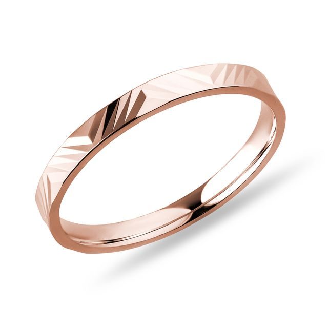 DAMENEHERING MIT GRAVUR IN ROSÉGOLD - RINGE ROSÉGOLD - RINGE