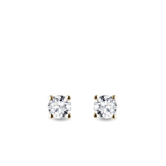 DIAMANT OHRSTECKER AUS 14KT GOLD - OHRSTECKER DIAMANT - OHRRINGE