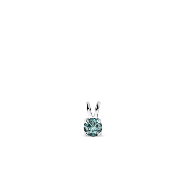 ANHÄNGER MIT BLAUEM DIAMANTEN AUS WEISSGOLD - ANHÄNGER - KETTEN