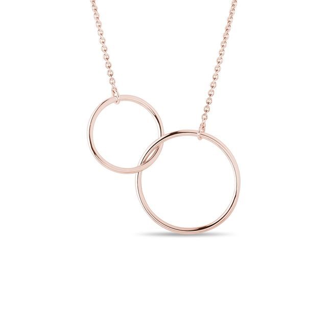 HALSKETTE AUS ROSÉGOLDENEN RINGEN - KETTEN AUS ROSÉGOLD - KETTEN