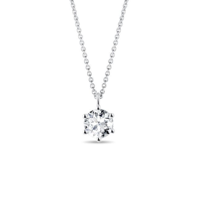 ANHÄNGER MIT 0,5 CT LAB GROWN DIAMANT AUS WEISSGOLD - KETTEN MIT DIAMANTEN - KETTEN