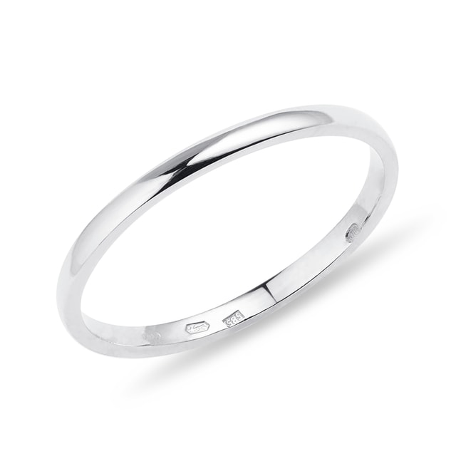 DELICATE WEDDING RING IN WHITE GOLD - WHITE GOLD RINGS - RINGS