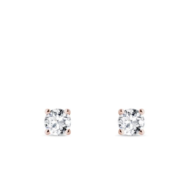 BOUCLES D'OREILLES DIAMANTS 0,33 CT - PUCES D'OREILLES EN DIAMANT - BOUCLES D'OREILLES