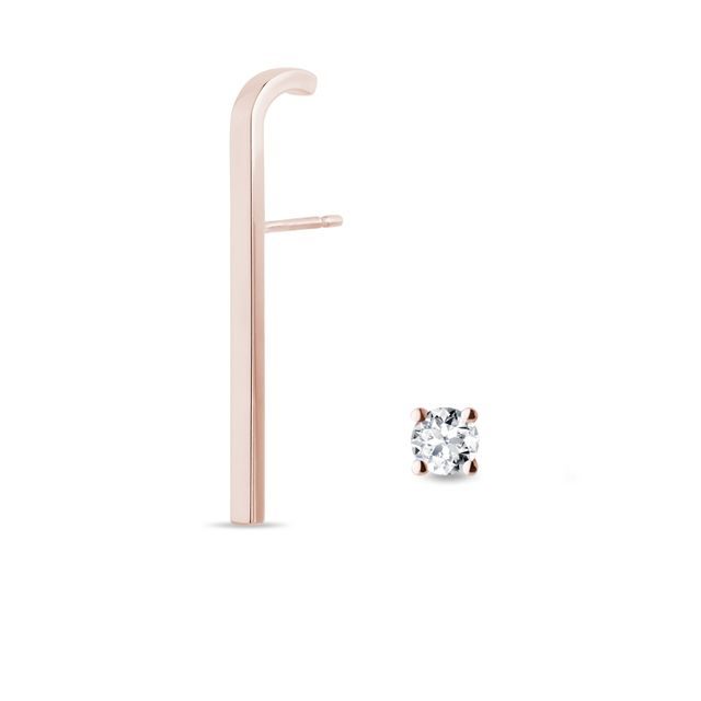 OHRRINGSET MIT DIAMANTEN IN ROSÉGOLD - SCHMUCK SETS DIAMANT - SCHMUCK