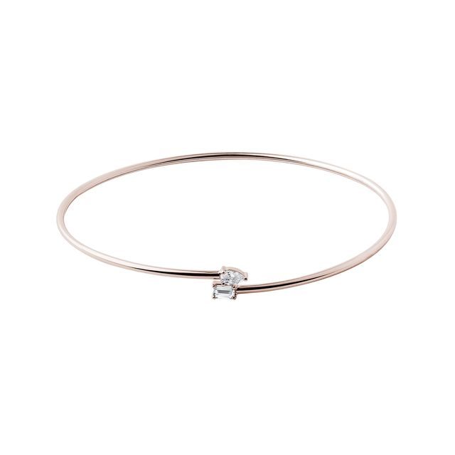 FLEXI-ARMBAND MIT DIAMANTEN IN 14K ROSÉGOLD - ARMSPANGEN - ARMBÄNDER