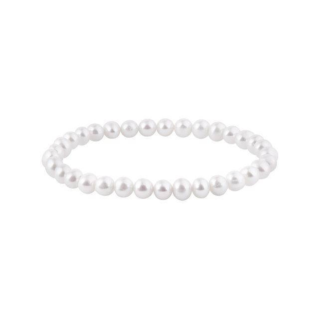 PEARL BRACELET ON ELASTIC BAND - PEARL BRACELETS - PEARL JEWELLERY