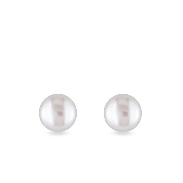 ZLATÉ NÁUŠNICE SA SLADKOVODNÉ PERLOU - PERLOVÉ NÁUŠNICE - PERLY