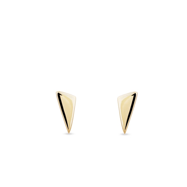 MINIMALIST STUDS OF YELLOW GOLD - YELLOW GOLD EARRINGS - EARRINGS