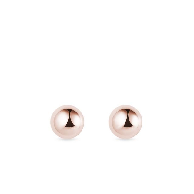 MINIMALISTICKÉ NÁUŠNICE PECKY Z RŮŽOVÉHO ZLATA - NÁUŠNICE Z RŮŽOVÉHO ZLATA - NÁUŠNICE