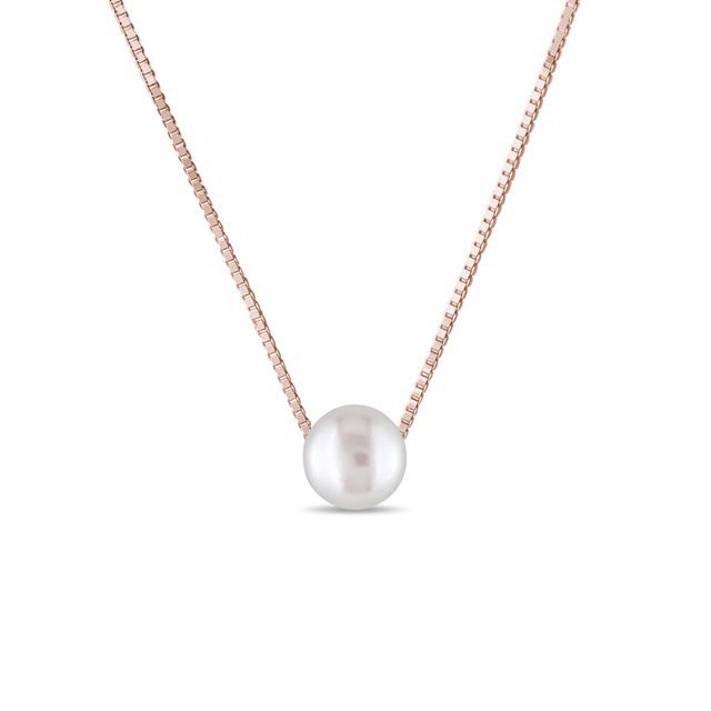 KINDERKETTE MIT PERLE IN ROSÉGOLD - KINDER KETTEN - KETTEN
