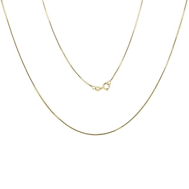 VENETIAN CHAIN IN GOLD, 42 CM LANG - GOLDKETTEN - KETTEN