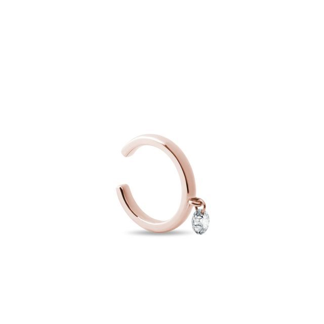 EAR CUFF AUS ROSÉGOLD MIT LABORDIAMANT - EAR CUFFS - OHRRINGE