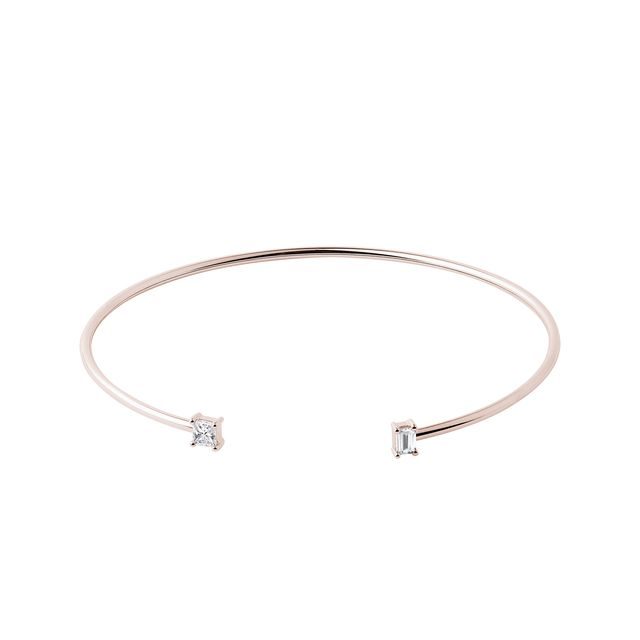 FESTES ARMBAND MIT DIAMANTEN IN 14K ROSÉGOLD - ARMSPANGEN - ARMBÄNDER