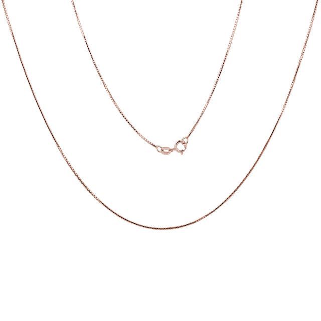 VENETIAN CHAIN IN ROSE GOLD, 45 CM LONG - GOLD CHAINS - NECKLACES