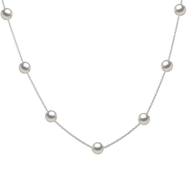 PEARL NECKLACE IN WHITE GOLD - PEARL NECKLACES - PEARL JEWELLERY