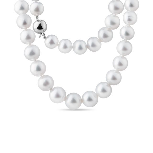 COLLIER DE PERLES DU PACIFIQUE SUD AVEC FERMOIR EN OR - COLLIERS DE PERLES - PERLES