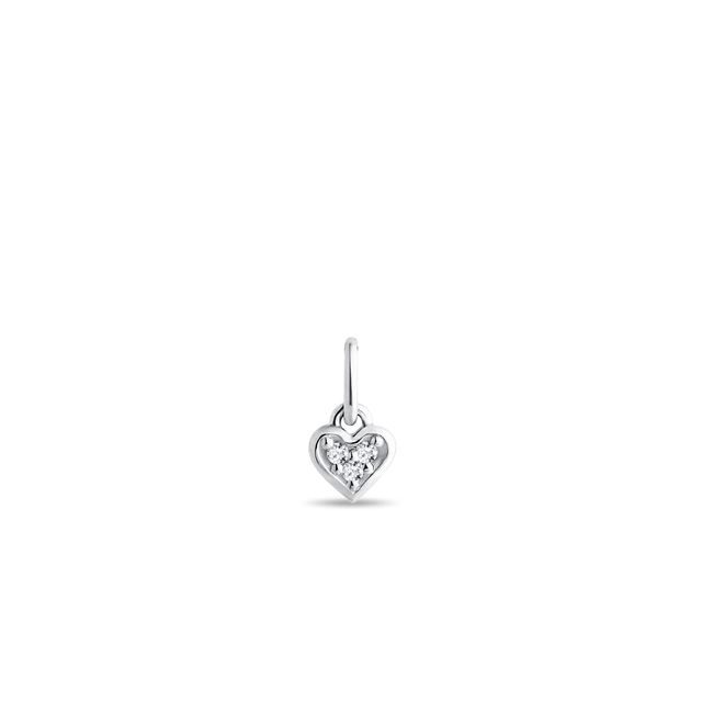 DIAMANTHERZANHÄNGER AUS WEISSGOLD - ANHÄNGER - KETTEN