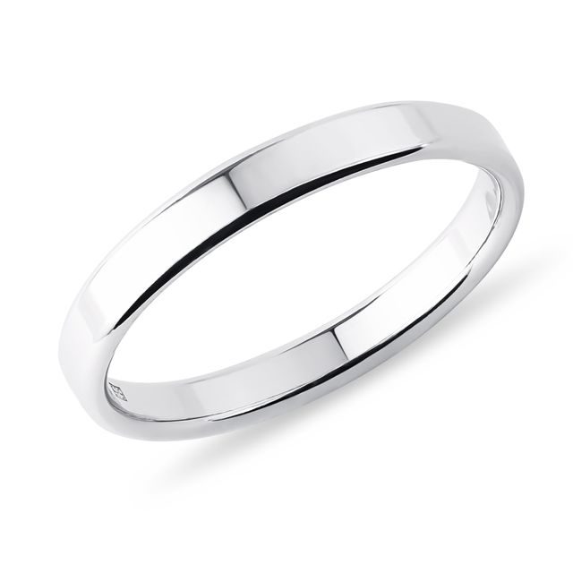 BAGUE POUR HOMME EN OR BLANC - ALLIANCES DE MARIAGE HOMMES - ALLIANCES DE MARIAGE