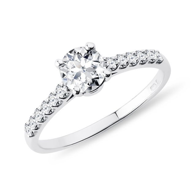 GOLD DIAMOND ENGAGEMENT RING - ENGAGEMENT DIAMOND RINGS - ENGAGEMENT RINGS