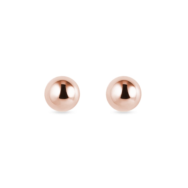 14 CT ROSE GOLD STUD EARRINGS - ROSE GOLD EARRINGS - EARRINGS