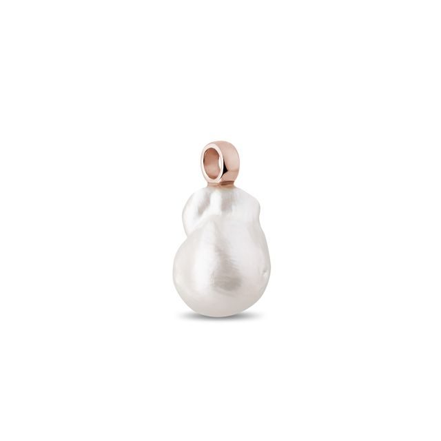 ANHÄNGER MIT BAROCKPERLE IN 14-KARÄTIGEM ROSÉGOLD - MAGNETISCHE HALSKETTEN - KETTEN