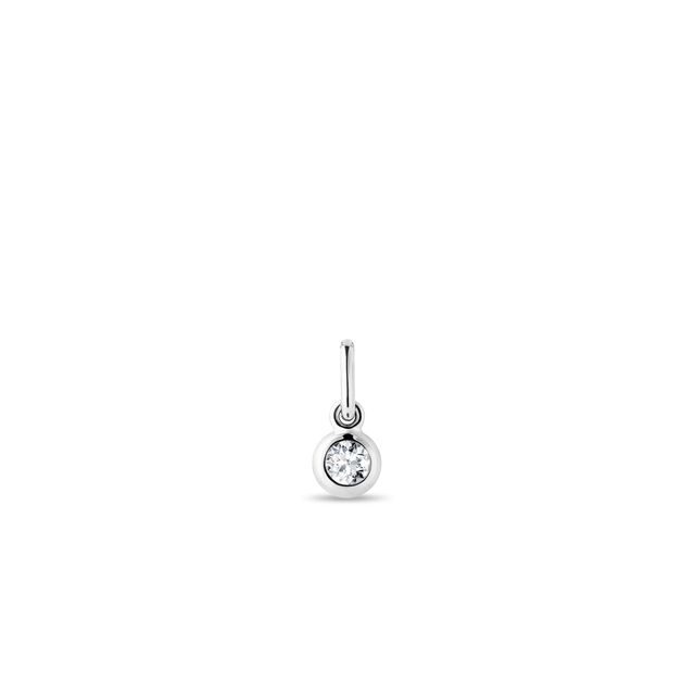 RUNDER DIAMANTANHÄNGER AUS WEISSGOLD - ANHÄNGER - KETTEN