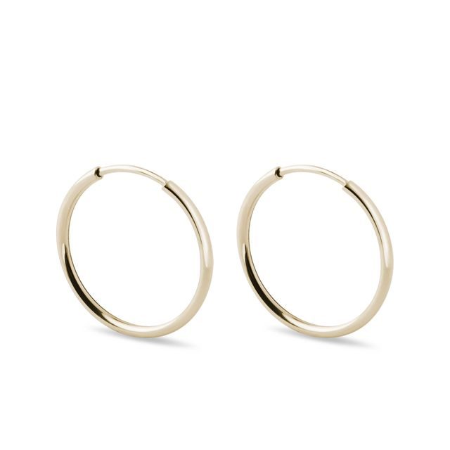 GOLDREIFE OHRRINGE 2 CM - OHRRINGE GELBGOLD - OHRRINGE