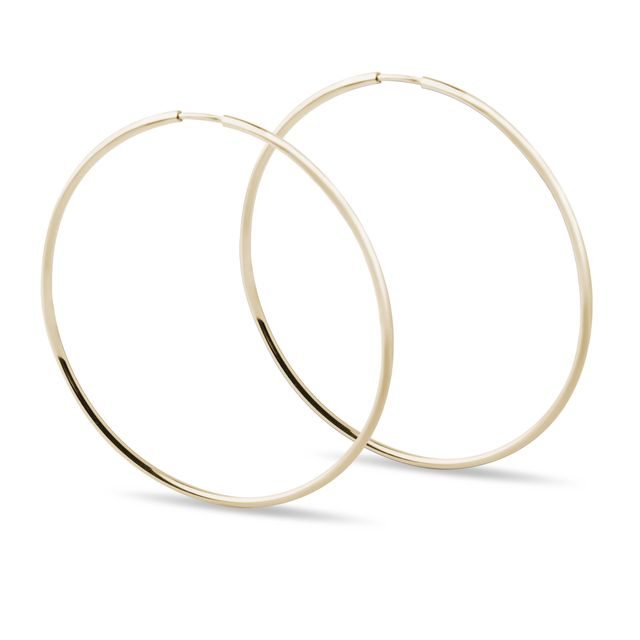 HOOP EARRINGS IN YELLOW GOLD - YELLOW GOLD EARRINGS - EARRINGS