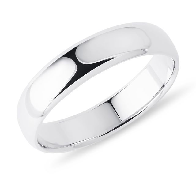 WEDDING RING OF WHITE GOLD - RINGS FOR HIM - WEDDING RINGS