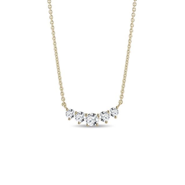 LUXURY DIAMOND NECKLACE IN YELLOW GOLD - DIAMOND NECKLACES - NECKLACES