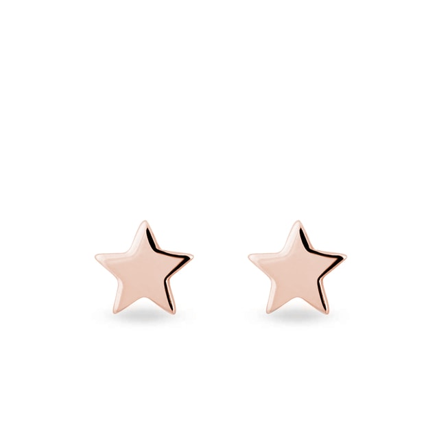 STAR-SHAPED EARRINGS IN ROSE GOLD - ROSE GOLD EARRINGS - EARRINGS