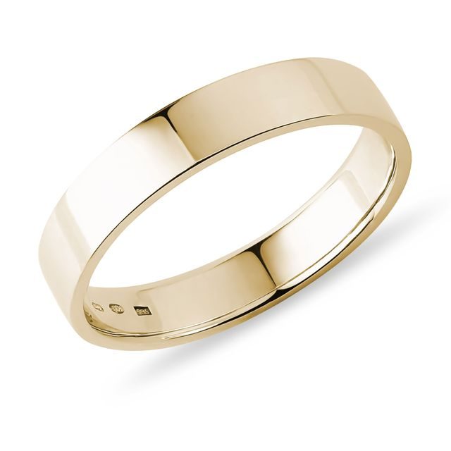 MEN'S WEDDING RING OF YELLOW GOLD - RINGS FOR HIM - WEDDING RINGS