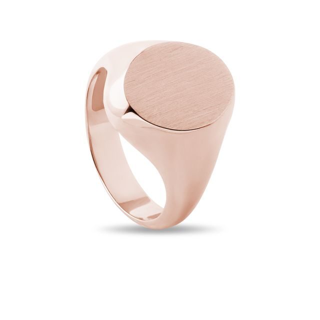 CHEVALIÈRE EN OR ROSE - BAGUES EN OR ROSE - BAGUES