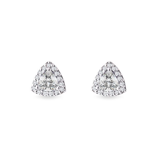 Diamond earrings in white gold