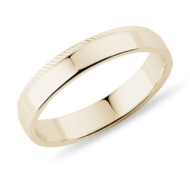 MILLGRIFF-EHERING FÜR MÄNNER AUS 14 KT GELBGOLD - TRAURINGE FÜR HERREN - TRAURINGE