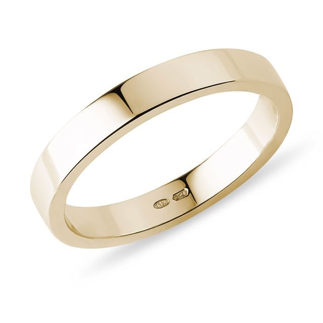 MEN'S YELLOW GOLD WEDDING RING - RINGS FOR HIM - WEDDING RINGS