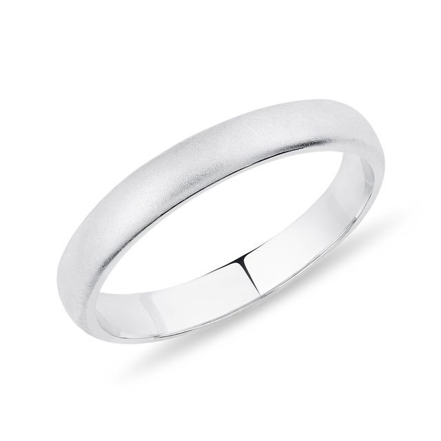 MEN'S WHITE GOLD WEDDING RING - RINGS FOR HIM - WEDDING RINGS