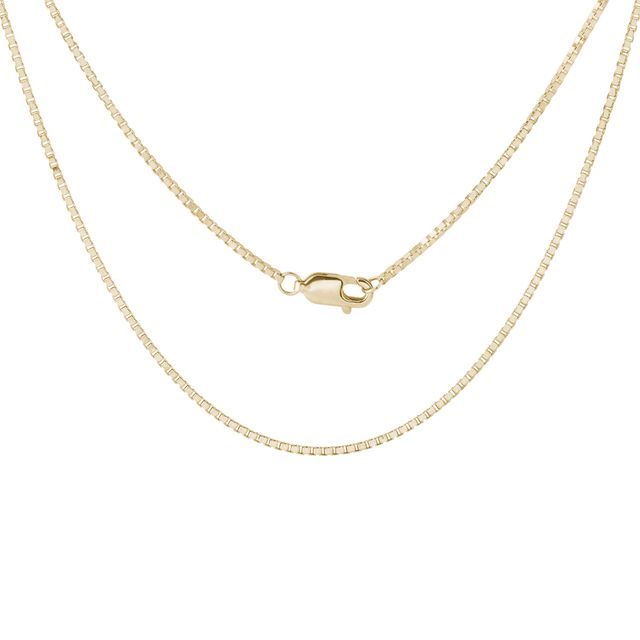 Chain necklace in yellow gold