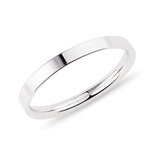 WOMEN'S WEDDING BAND IN WHITE GOLD - WOMEN'S WEDDING RINGS - WEDDING RINGS