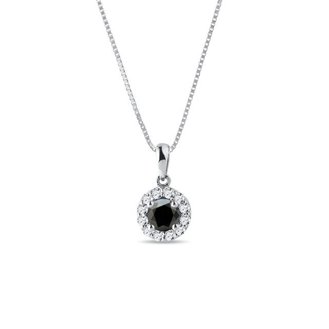 COLLIER EN OR BLANC AVEC DIAMANT - COLLIERS AVEC DIAMANTS - COLLIERS