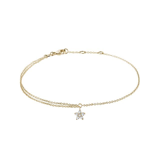 BRACELET OR JAUNE AVEC DIAMANTS - BRACELETS AVEC DIAMANTS - BRACELETS