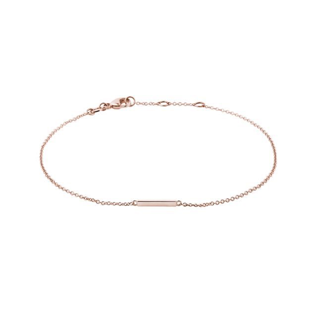 MINIMALISTISCHES ARMBAND IN ROSEGOLD - ARMBÄNDER AUS ROSÉGOLD{% if zbozi.kategorie.adresa_nazvy[0] != zbozi.kategorie.nazev %} - ARMBÄNDER{% endif %}