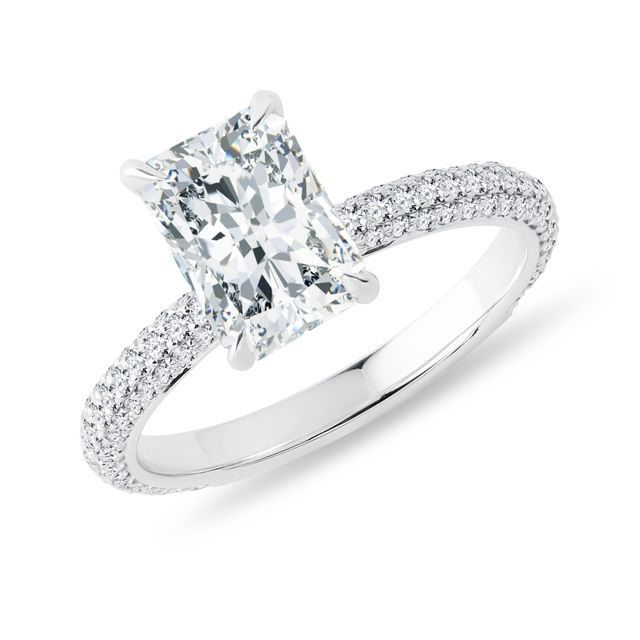 LUXURIÖSER RING MIT 1,6 CT LABORDIAMANTEN IN WEISSGOLD - RINGE MIT LAB GROWN DIAMANTEN - VERLOBUNGSRINGE