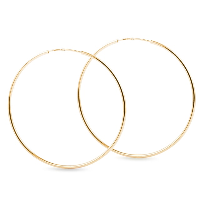 HOOP EARRINGS IN YELLOW GOLD - YELLOW GOLD EARRINGS - EARRINGS