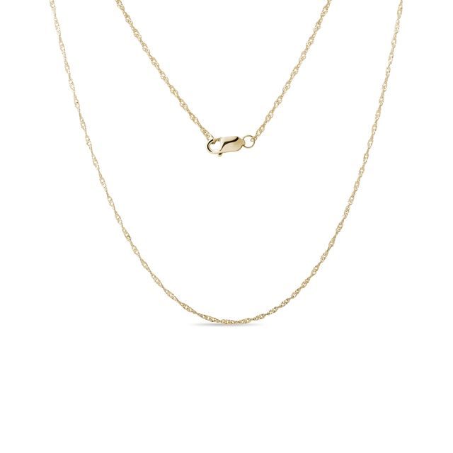 LONG 45 CM CHAIN IN 14K YELLOW GOLD - GOLD CHAINS - NECKLACES