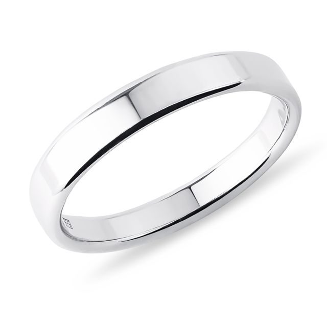 MEN'S WEDDING RING MADE OF WHITE GOLD - RINGS FOR HIM - WEDDING RINGS