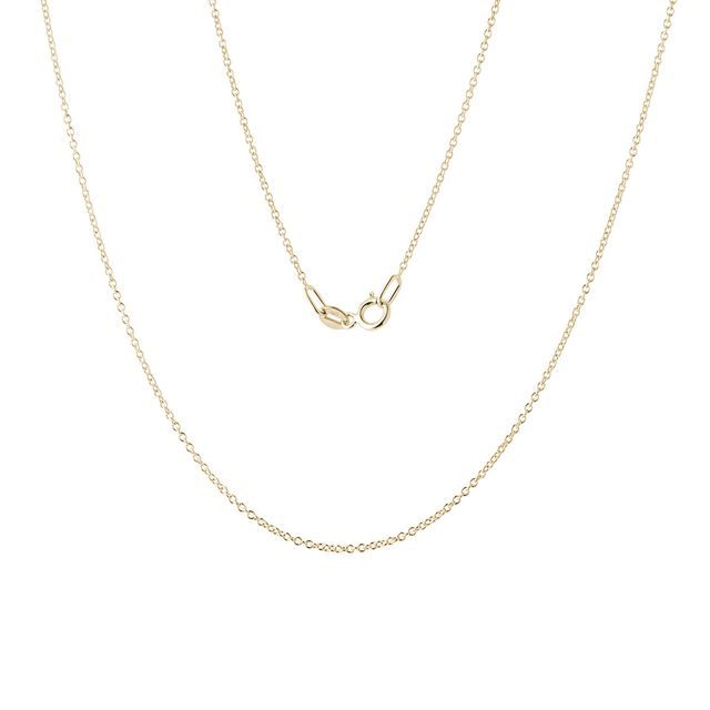 WOMEN'S 60 CM ROLO CHAIN IN 14K YELLOW GOLD - GOLD CHAINS - NECKLACES